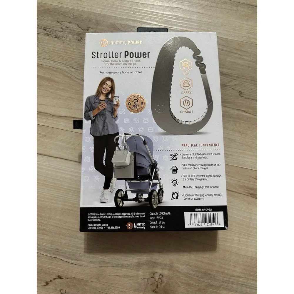 Soar Mommy Power Baby Stroller Hook / Clip - Built-in Power Bank Premium Quality